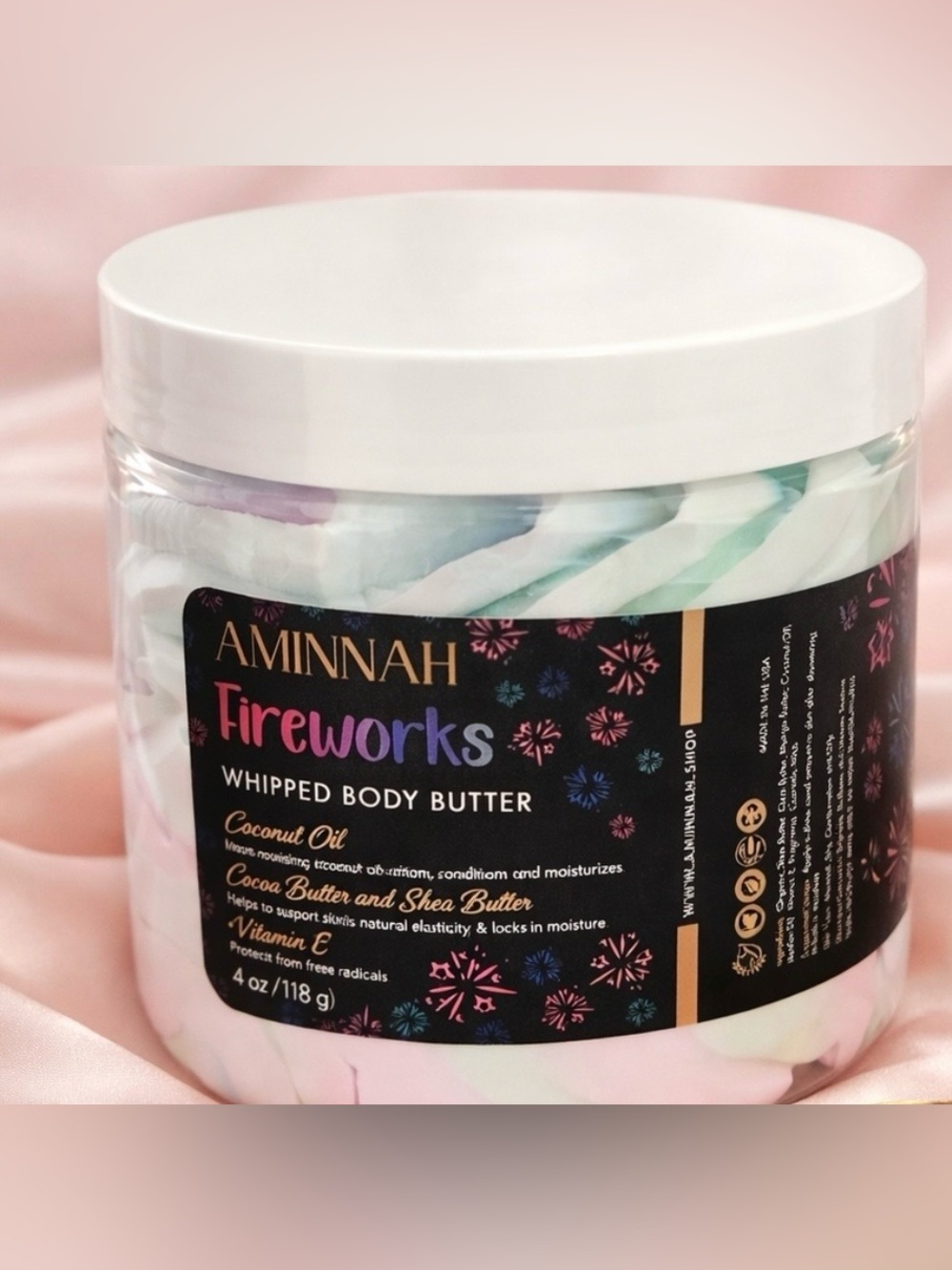 Aminnah Fireworks Whipped Body Butter - Pastel Multi